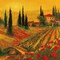 Poppies of Toscano I Poster Print by Art Fronckowiak - Item # VARPDXF358D